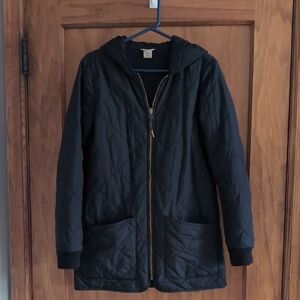 Duluth Trading Company Golden Harvest Black Quilted Women's Jacket, Size S